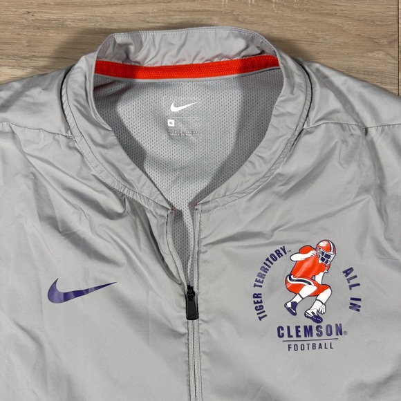 Nike Clemson Football Tiger Territory Windbreaker Jacket Color Block ALL IN XL - Picture 3 of 10